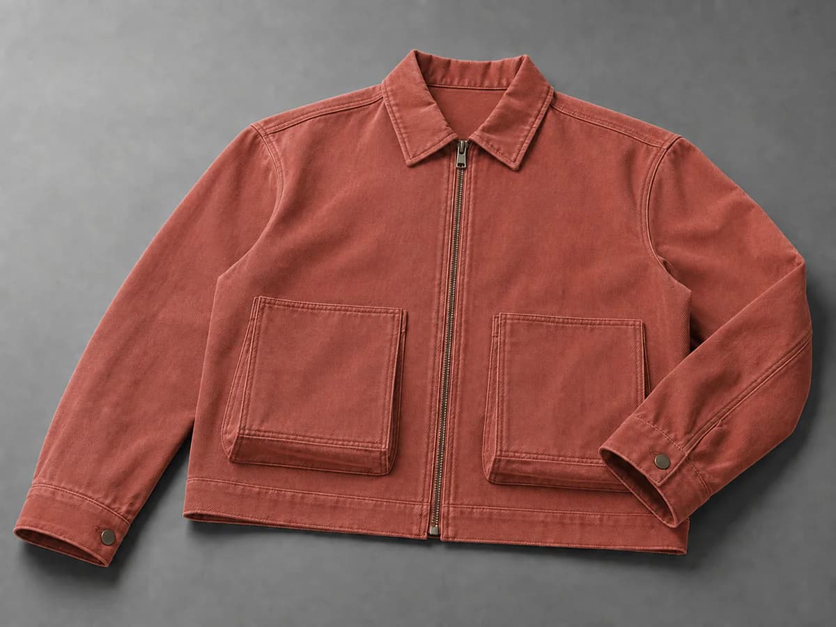 Raw Streetwear Garment → Garment-Dyed / Distressed Result after wash