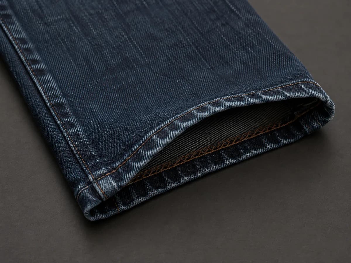 Chain Stitch / Hem construction detail
