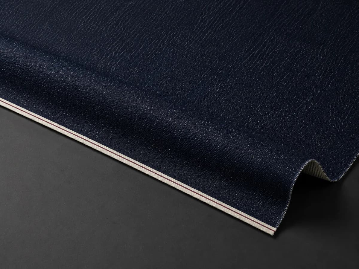 Selvedge Denim Direction denim fabric close-up