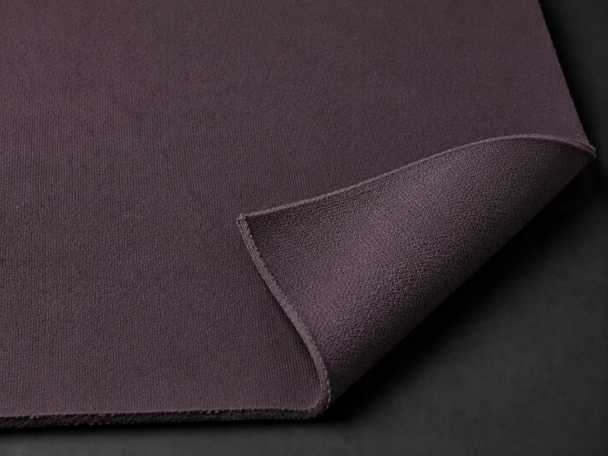 Double-Knit / Interlock hoodie fabric close-up