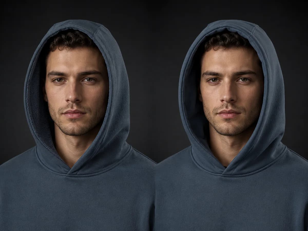 Single-Layer vs Double-Layer hoodie construction detail