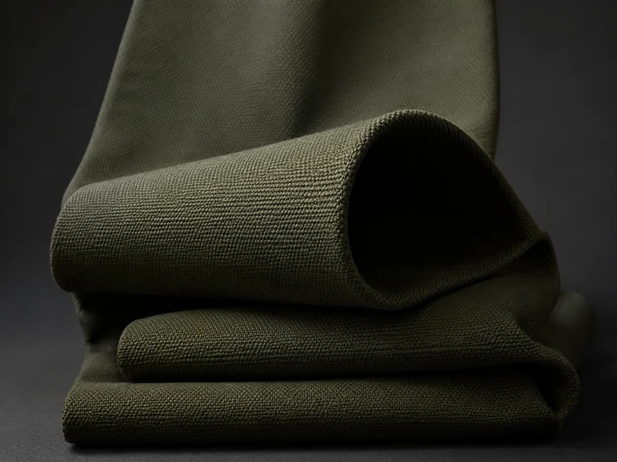 Canvas / Duck Canvas outerwear shell fabric close-up