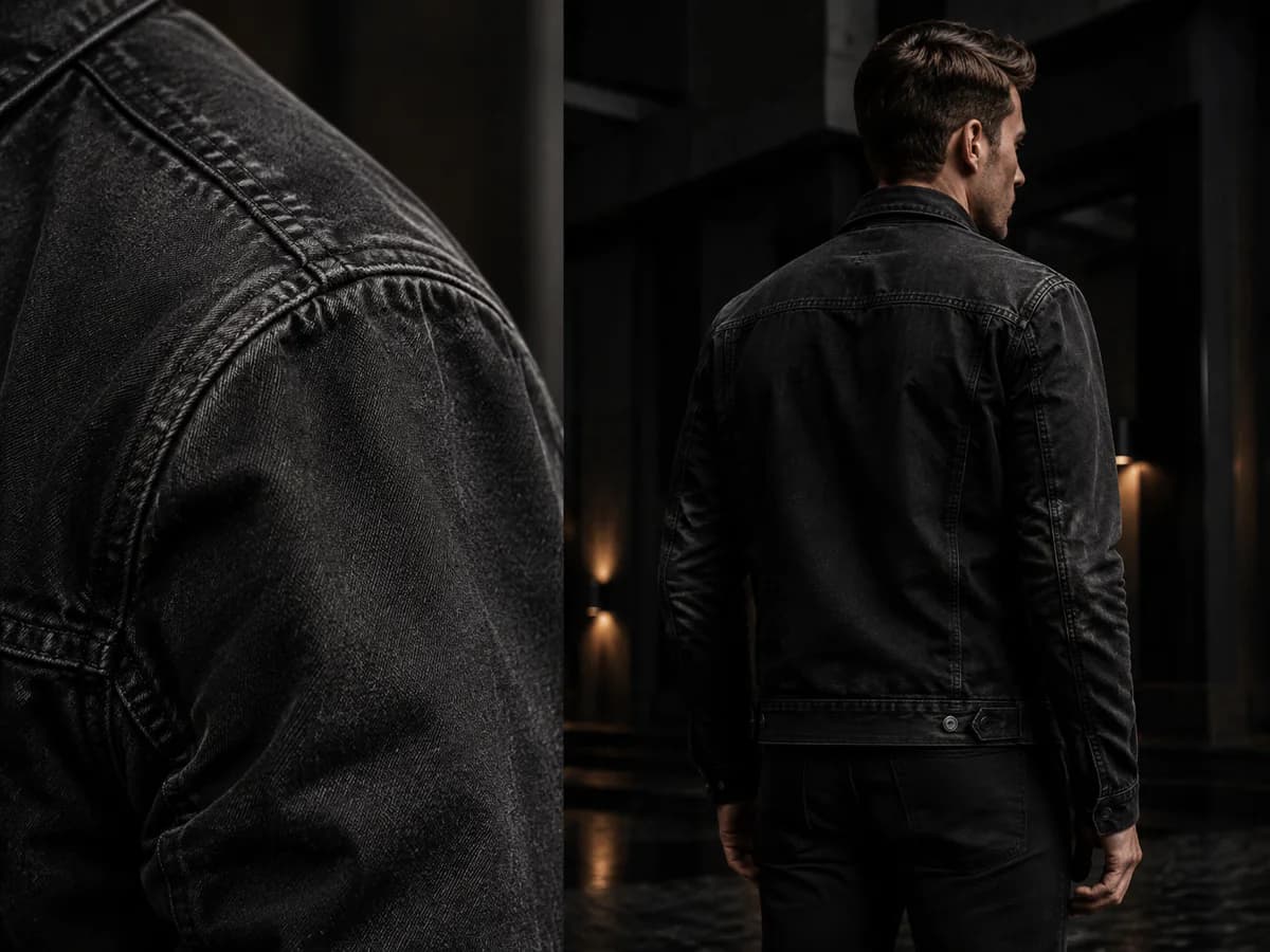 Faded / Distressed Effect applied to custom outerwear
