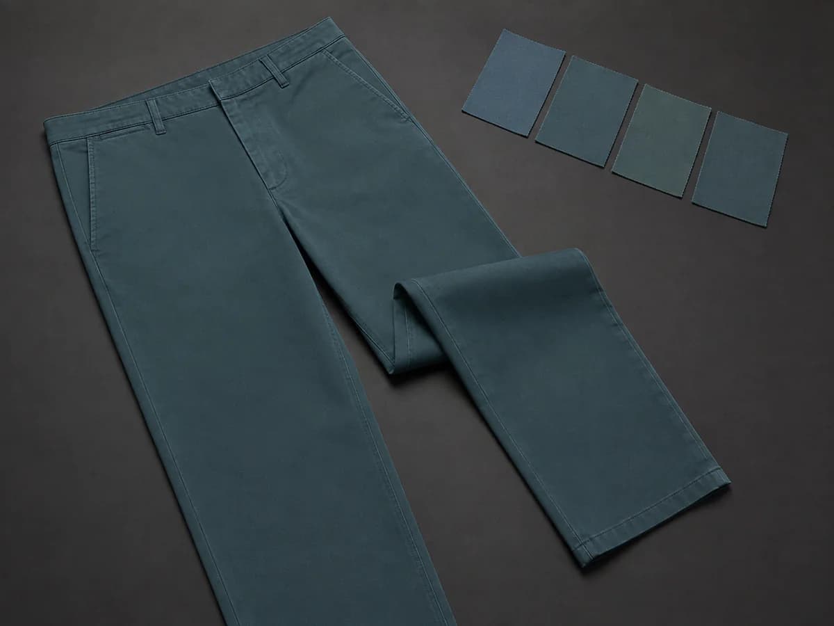 Custom Dyed Color pants color and wash effect