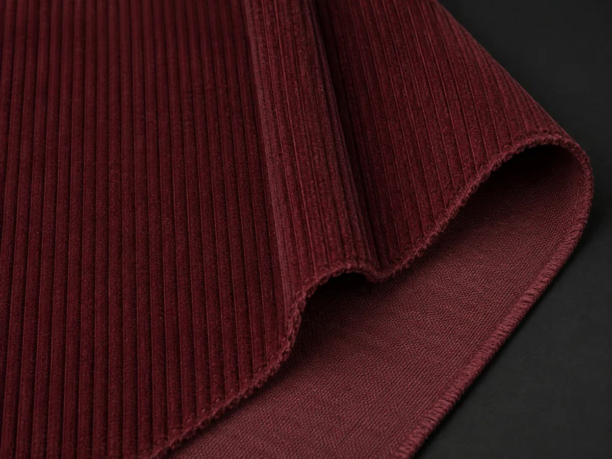 Corduroy fabric swatch for pants and shorts