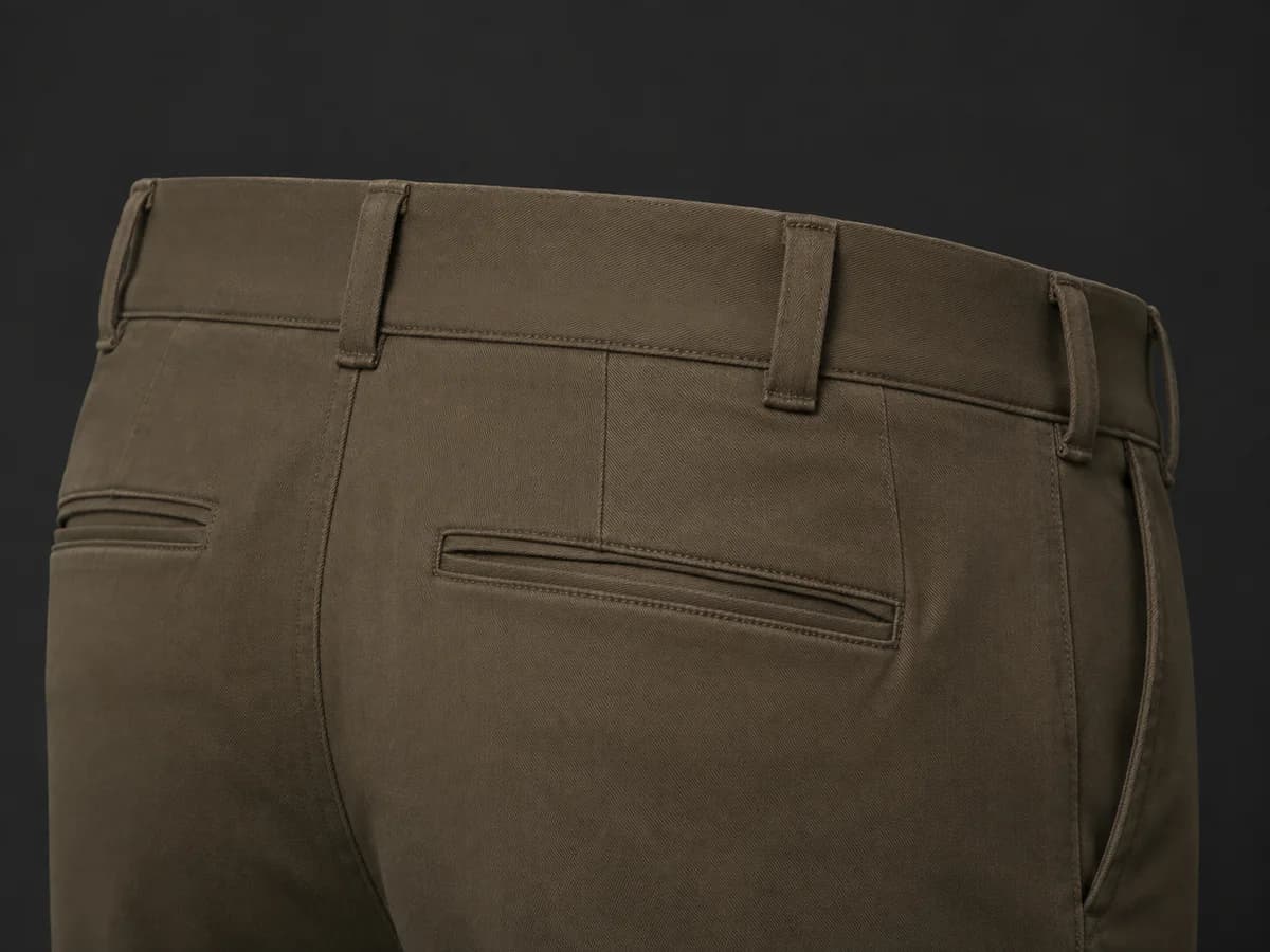 Belt Loops pants waistband construction detail