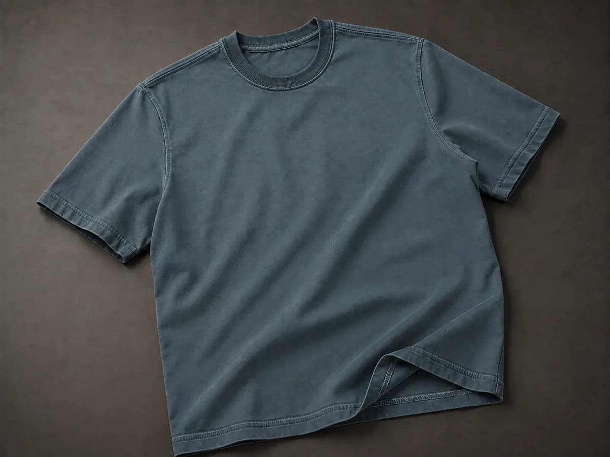 Garment Dye T-shirt color and wash effect