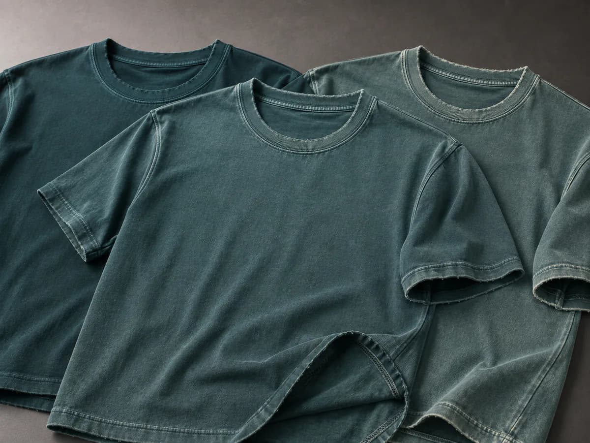 Project-Specific Wash Development T-shirt color and wash effect