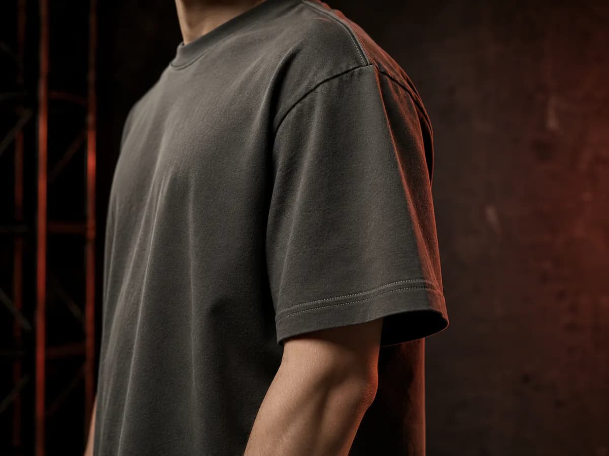 Sleeve Shape T-shirt construction detail