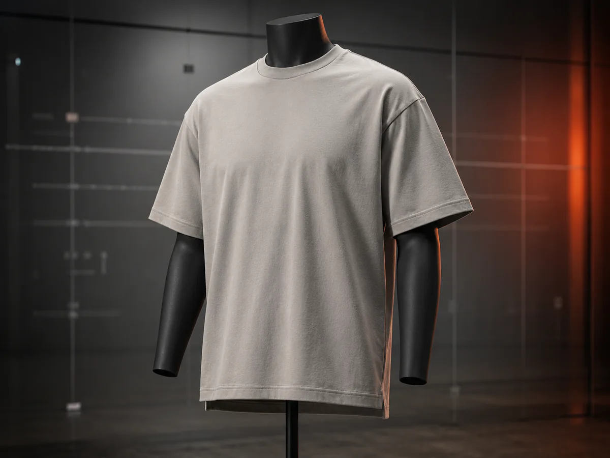 Chest & Body Proportion T-shirt construction detail