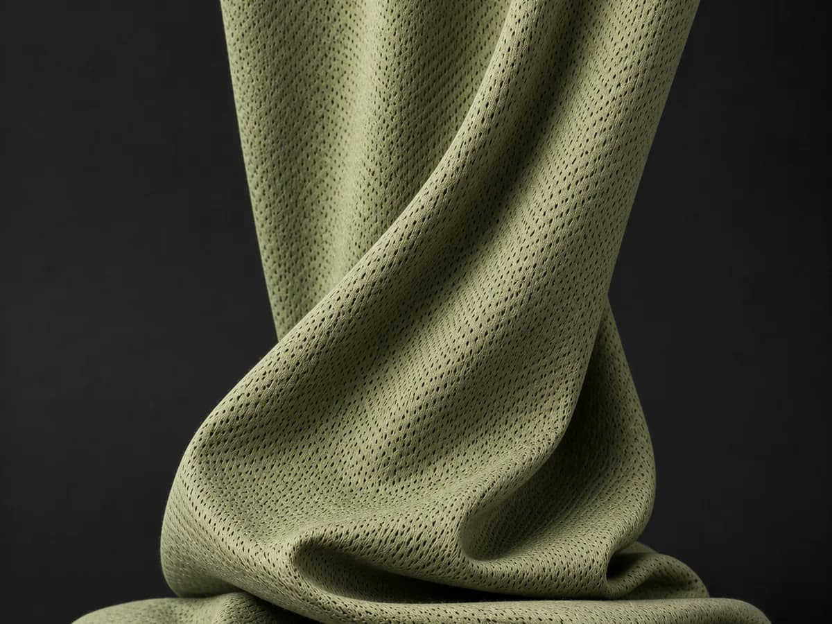 Bird-Eye Mesh / Honeycomb Performance Knit fabric swatch