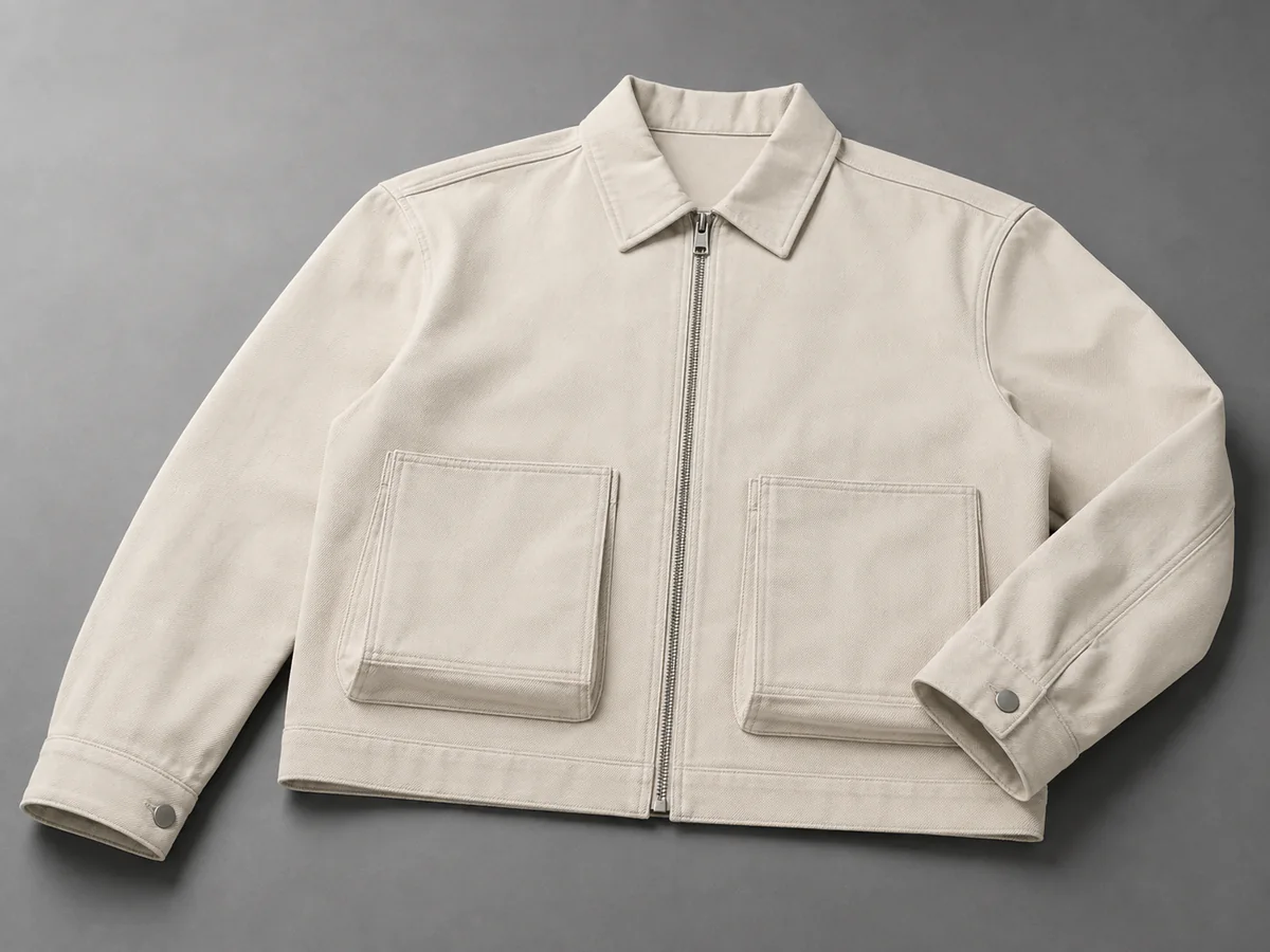 Raw Streetwear Garment → Garment-Dyed / Distressed Result before wash