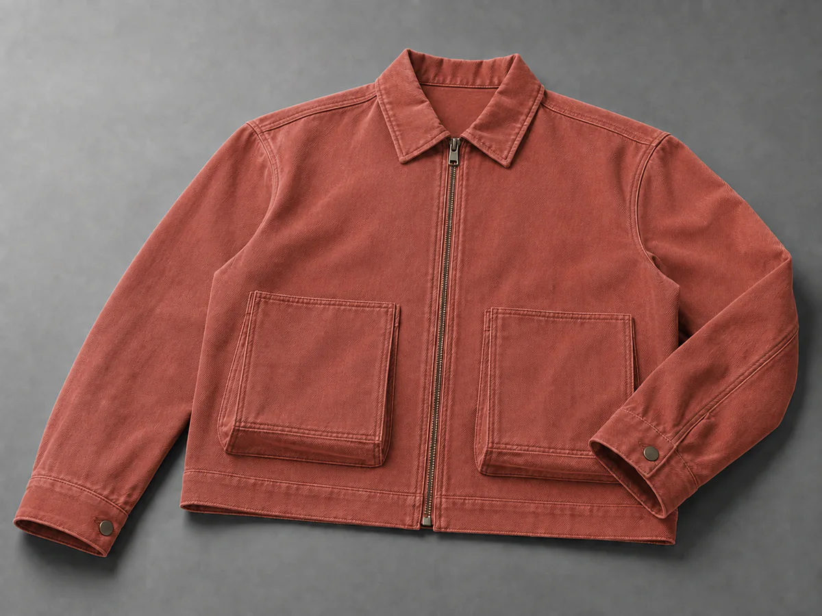 Raw Streetwear Garment → Garment-Dyed / Distressed Result after wash