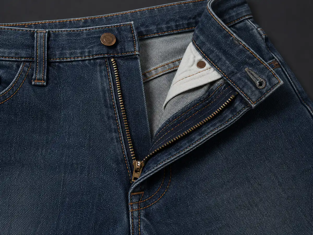 Zipper / Button Fly construction detail