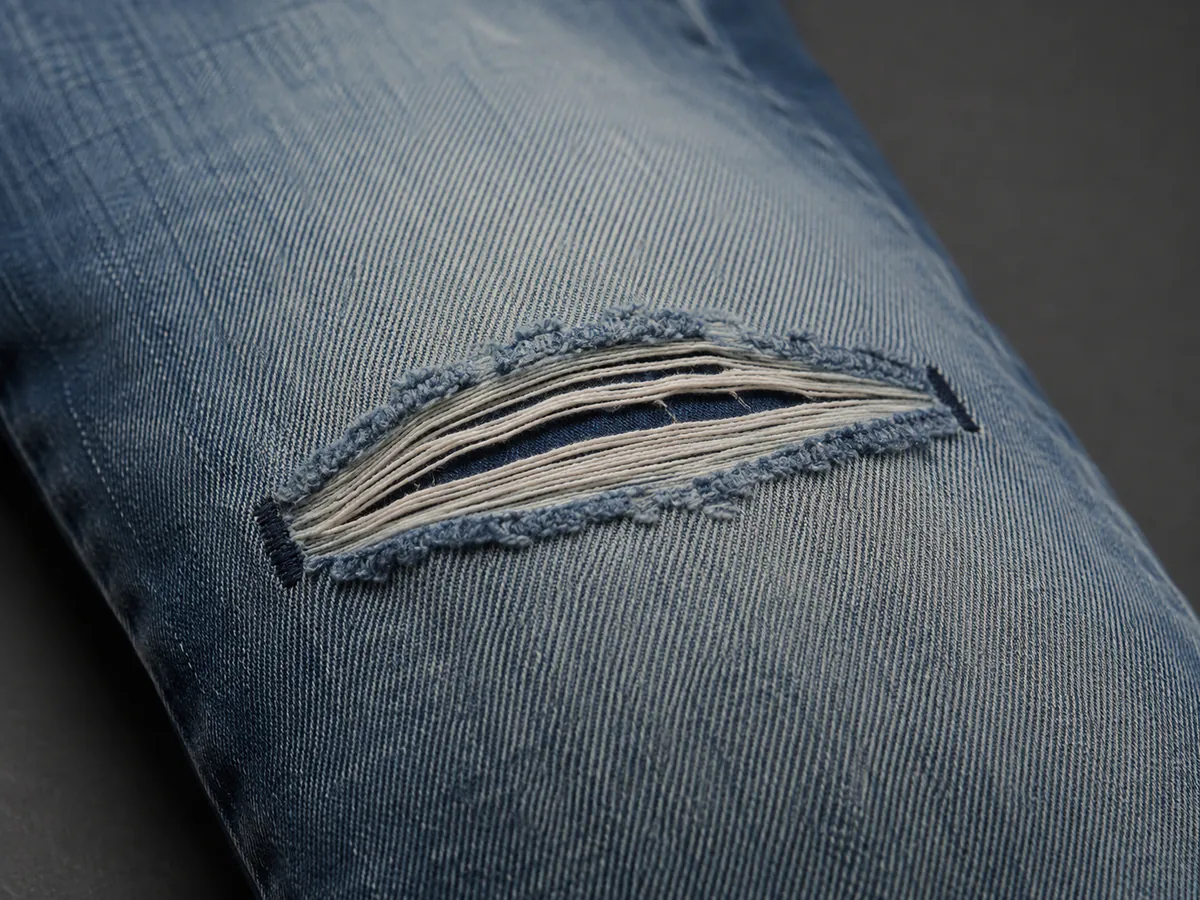 Rips / Destroyed Effect denim distressing effect