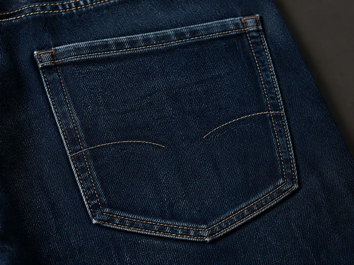 Back-Pocket Stitch / Embroidery hardware and branding detail