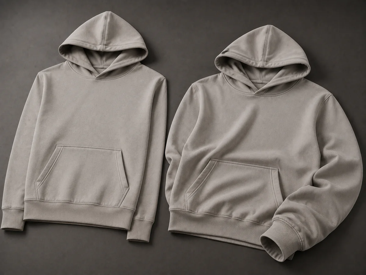 Enzyme / Softening Wash hoodie colour and wash effect
