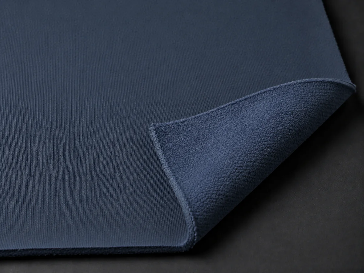 Cotton-Poly / CVC Fleece hoodie fabric close-up