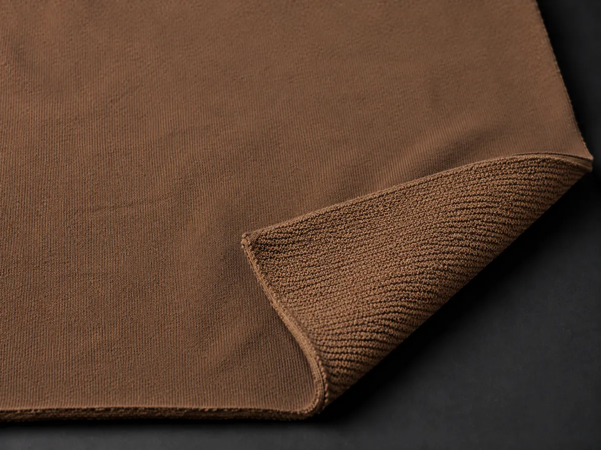Open-End / Dry-Hand Fleece hoodie fabric close-up