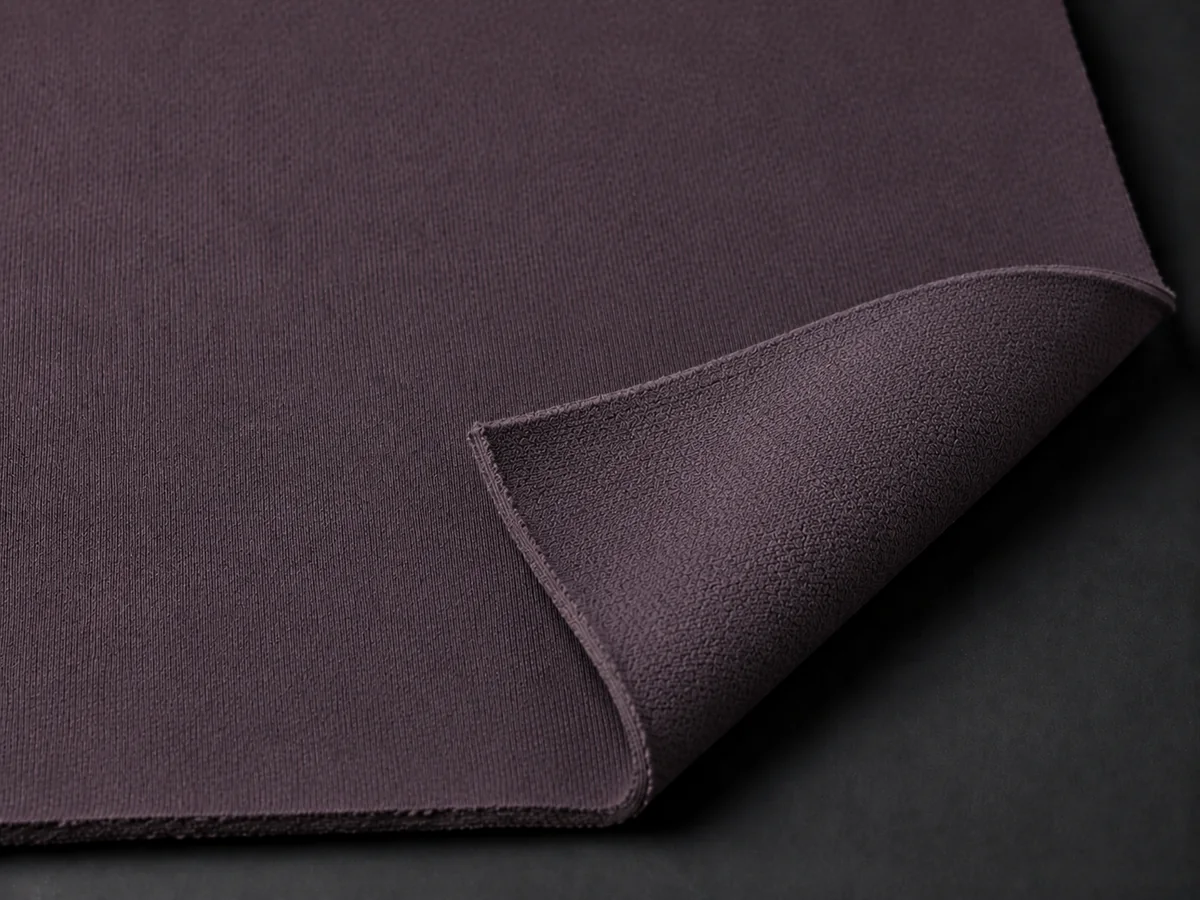 Double-Knit / Interlock hoodie fabric close-up
