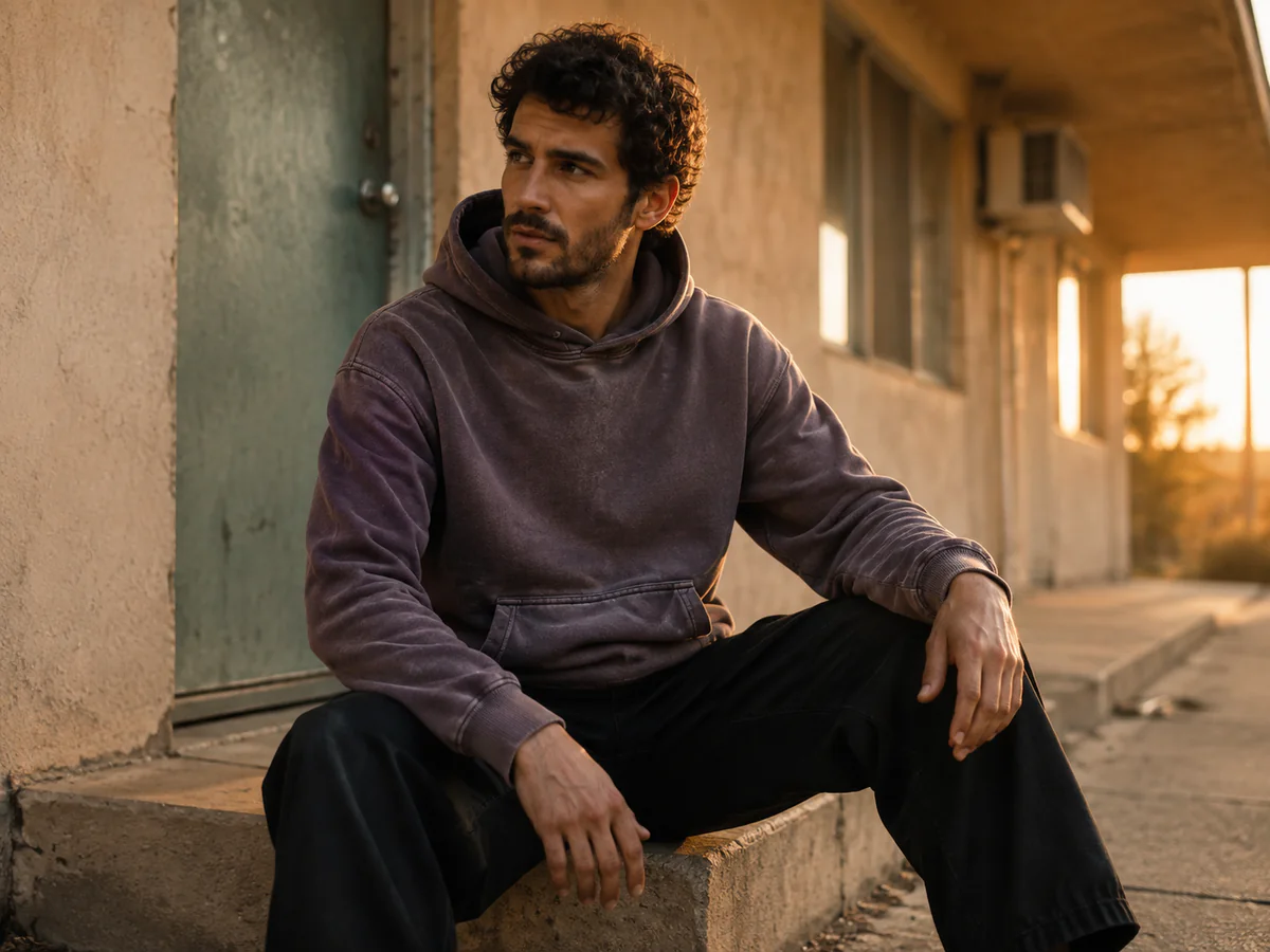 Vintage Washed Hoodie / Sweatshirt hoodie style reference