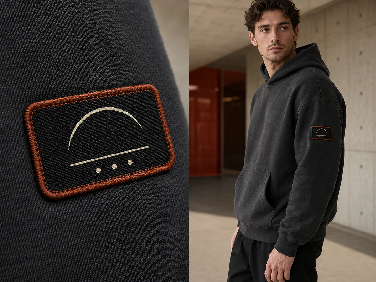 Patches & Badges applied on hoodie