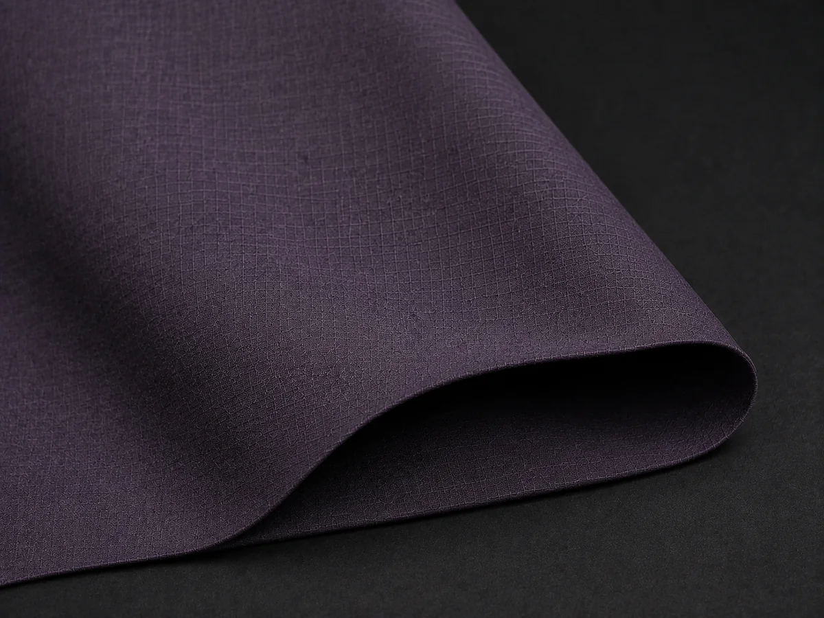 Ripstop outerwear shell fabric close-up