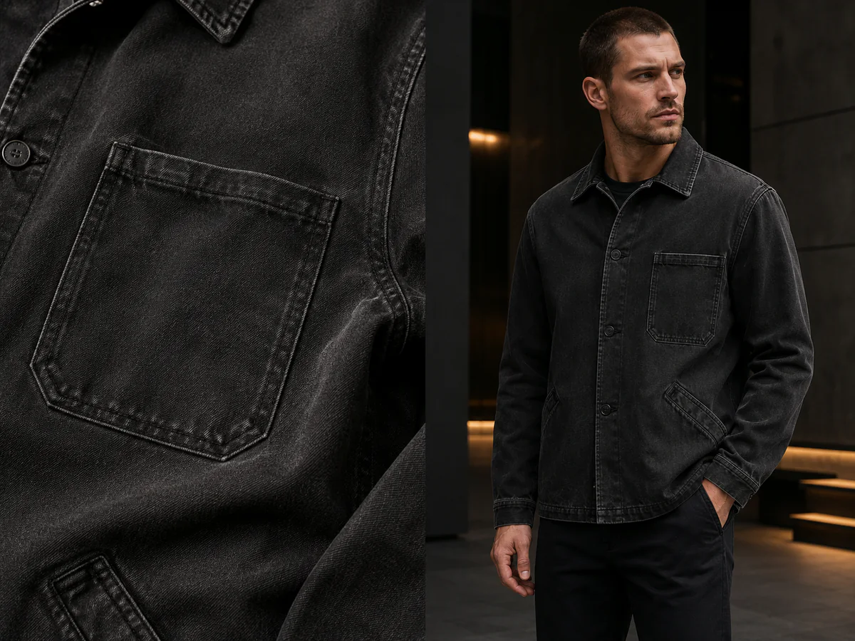 Vintage Wash applied to custom outerwear