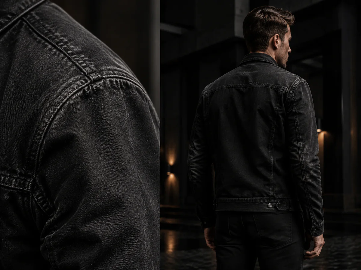 Faded / Distressed Effect applied to custom outerwear