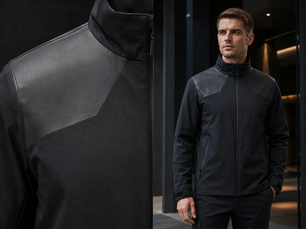 Project-Specific Finishing applied to custom outerwear
