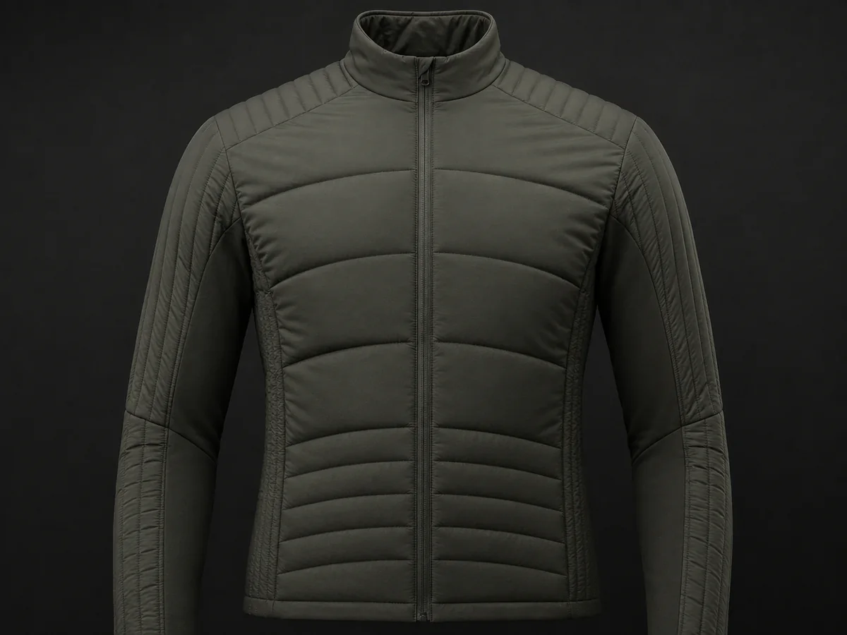 Body-Mapped Quilting outerwear quilting and filling reference