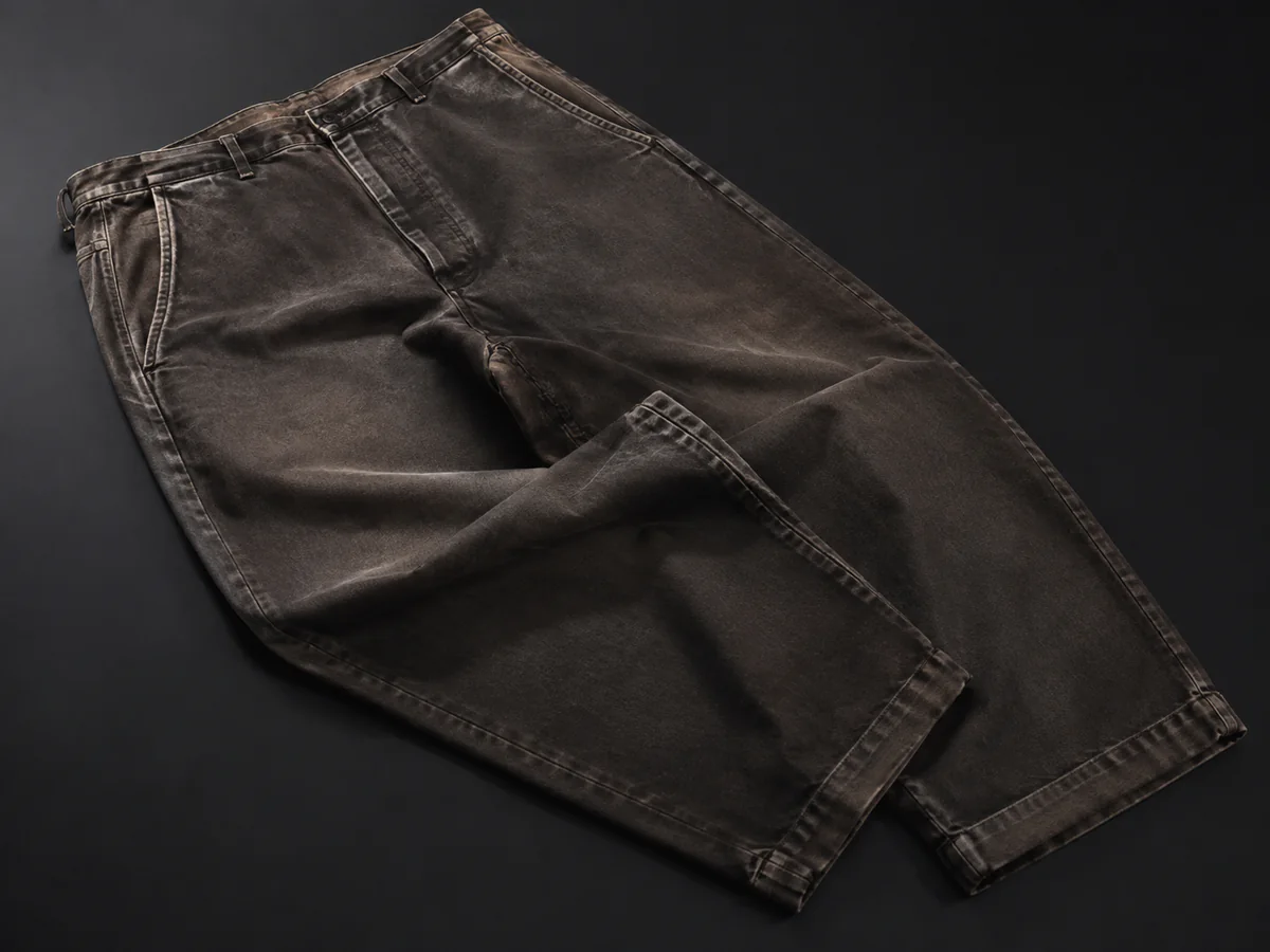 Vintage Wash pants color and wash effect