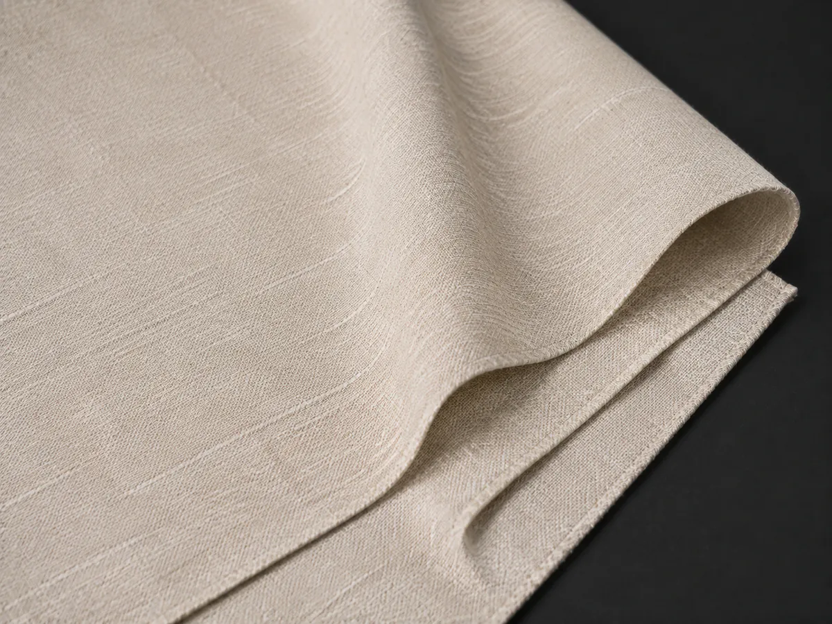 Cotton-Linen / Lightweight Woven fabric swatch for pants and shorts