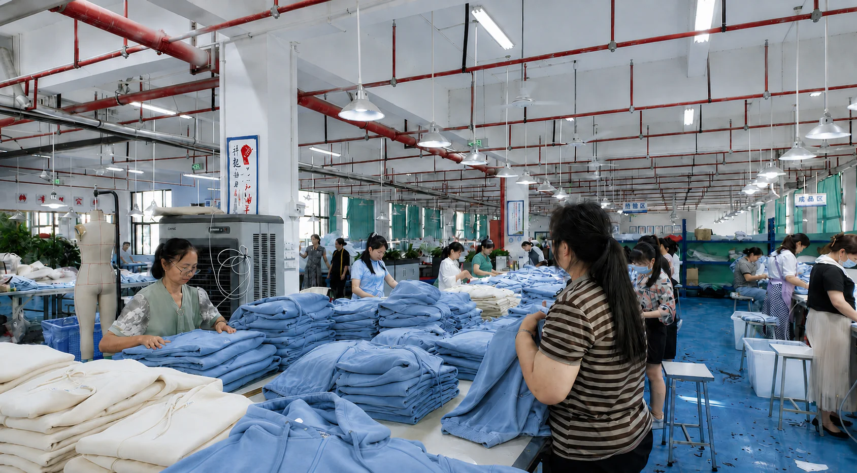 KAOUYOU final garment inspection before packing