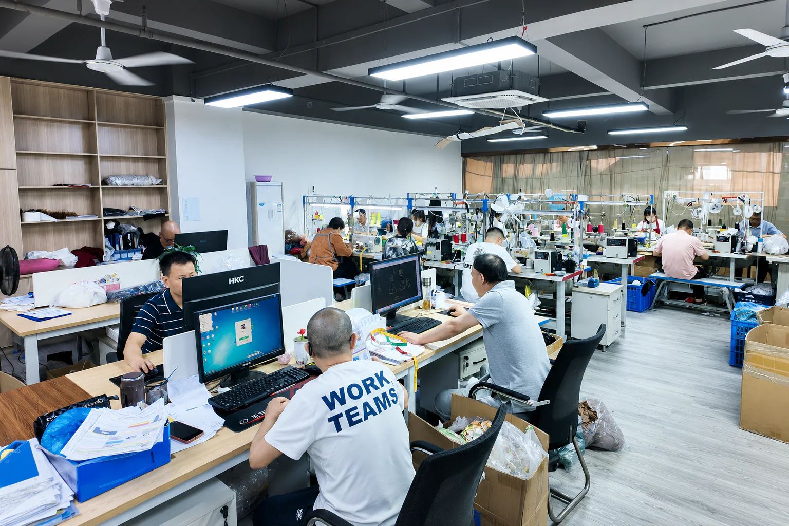 Kaouyou menswear sample development room