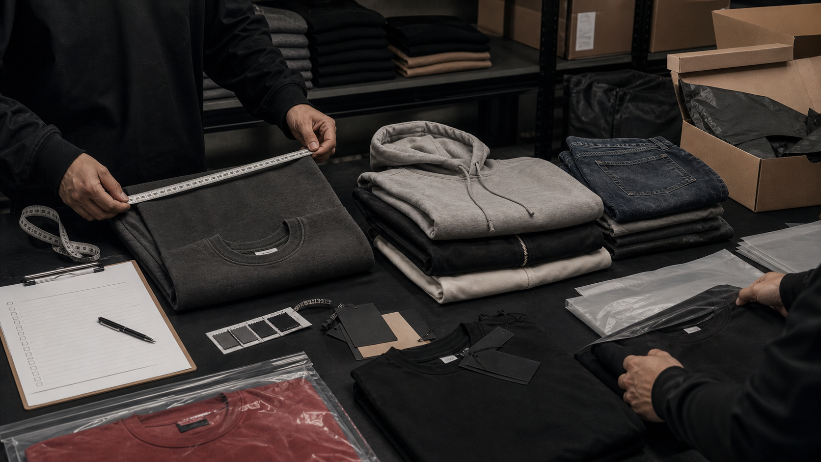 KAOUYOU garment packing inspection and carton preparation