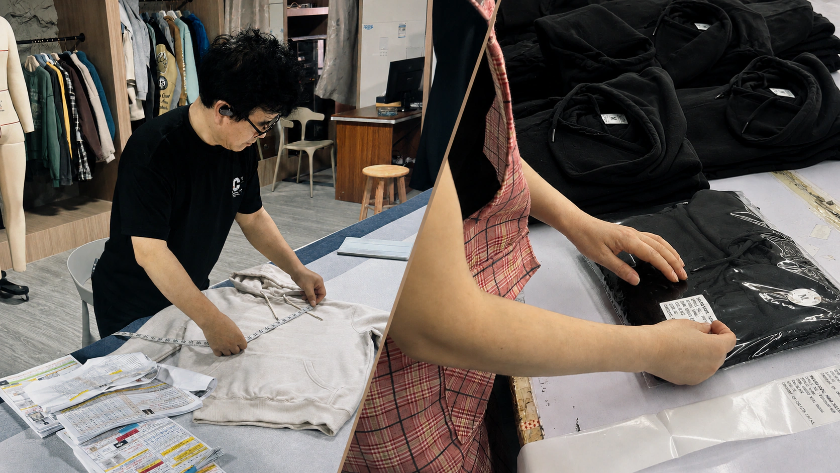 KAOUYOU final garment inspection and packing check – cartons prepared for shipment